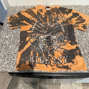 Harley-Davidson Brown and Black T-Shirt